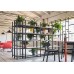 Стеллаж Midj Siena 120 black/fume