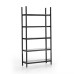 Стеллаж Midj Siena 80 black/fume