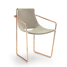 Стул Midj Apelle P M CU Pink gold / Ash Grey