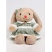 Мягкая игрушка Little Friend, заяйка в зеленом платье, 23 см