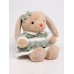 Мягкая игрушка Little Friend, заяйка в зеленом платье, 23 см