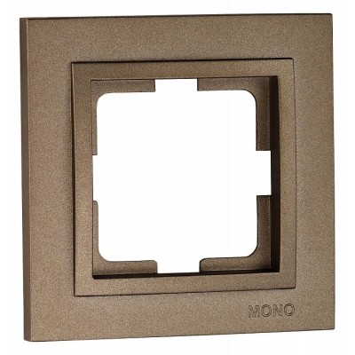 Рамка на 1 пост Mono Electric Despina бронза 102-230000-160