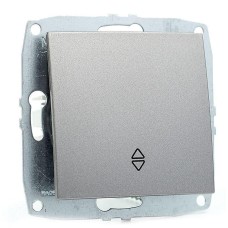 Выключатель одноклавишный проходной Mono Electric Despina-Larissa 10А 250В антрацит 500-002425-109