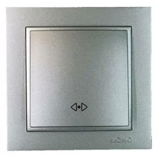 Выключатель одноклавишный перекресный Mono Electric Despina 10A 250В антрацит 102-242425-112