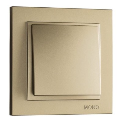 Выключатель одноклавишный Mono Electric Despina 10А 250В титан 102-222225-100