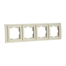 Рамка на 4 поста Mono Electric Larissa крем 103-171700-163