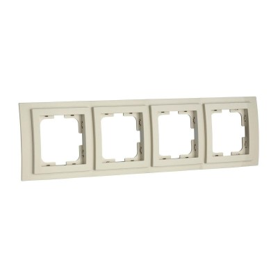 Рамка на 4 поста Mono Electric Larissa крем 103-171700-163