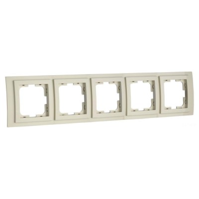 Рамка на 5 постов Mono Electric Larissa крем 103-171700-164