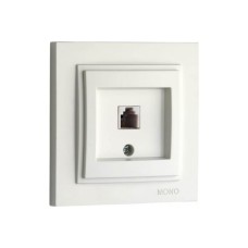 Розетка телефонная Rj45 Cat3 Mono Electric Despina жемчуг 102-252505-124