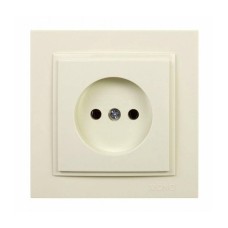 Розетка без земли Mono Electric Despina 16А 250В крем 102-170022-116