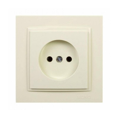 Розетка без земли Mono Electric Despina 16А 250В крем 102-170022-116