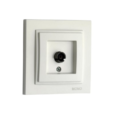 Розетка TV проходная Mono Electric Despina жемчуг 102-252505-137
