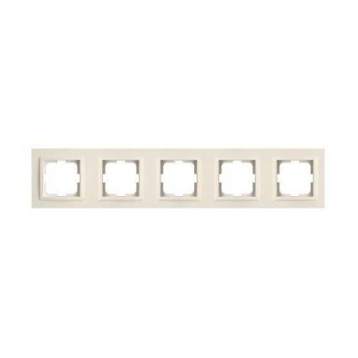 Рамка на 5 постов Mono Electric Larissa слоновая кость 103-010100-164