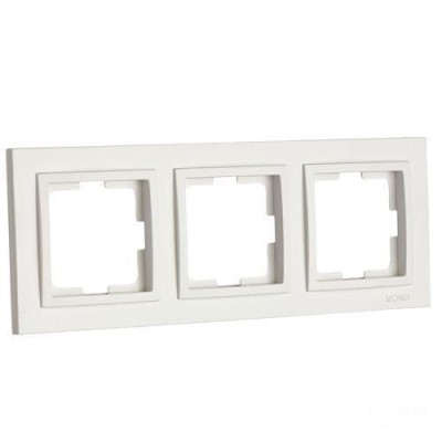 Рамка на 3 поста Mono Electric Larissa слоновая кость 103-010100-162