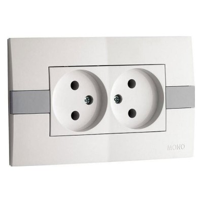 Розетка двойная Mono Electric Eсо 101-010105-121