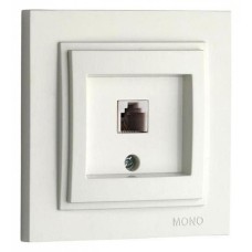 Розетка телефонная RJ-11 Mono Electric Despina 102-010005-124