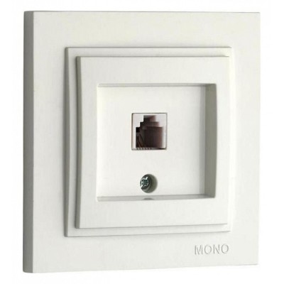 Розетка телефонная RJ-11 Mono Electric Despina 102-010005-124