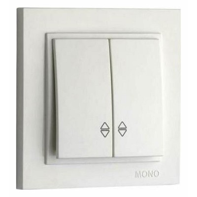 Выключатель проходной двухклавишный Mono Electric Despina 102-252523-111