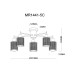 Потолочная люстра MyFar Solo MR1441-5C