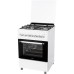 Плита NORDFROST GE 6064 W, газовая, 4 конфорки, 63 л, электрическая духовка, белая