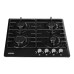 Варочная поверхность NORDFROST HS 6040 B, газовая, 4 конфорки, чёрный