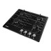 Варочная поверхность NORDFROST HS 6040 B, газовая, 4 конфорки, чёрный