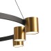 Подвесная люстра Natali Kovaltseva LED LAMPS 81129/7C BRASS BLACK