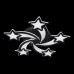 Потолочная люстра Natali Kovaltseva Star INNOVATION STYLE 83018 BLACK