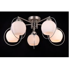 Накладная люстра Natali Kovaltseva SPHERE II 81051-5C SATIN NICKEL