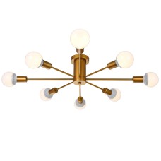 Люстра на штанге Natali Kovaltseva LOFT 75140/8C GOLD