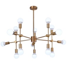 Люстра на штанге Natali Kovaltseva LOFT LUX 75130/12C GOLD