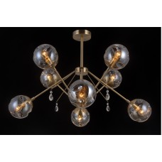 Люстра на штанге Natali Kovaltseva MOLECULE 81045-8C ANTIQUE BRASS