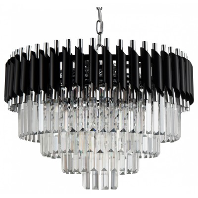Подвесная люстра Natali Kovaltseva Darian DARIAN 76017/10C CHROME BLACK