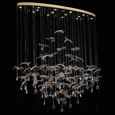 Подвесная люстра Newport VERONA 8220/140 С oval gold polished