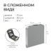 Набор мебели: стол, 4 стула, цвет металлик/камуфляж саванна