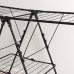 Сушилка для белья напольная двухуровневая, рабочая длина 21 м, чёрная
