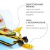 Снегокат с колёсами «Тимка спорт 6 Ми-ми-мишки», с родительской ручкой, со спинкой и ремнём безопасности