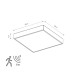 Накладной светильник Nowodvorski Quad Sensor White 10472