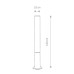 Ландшафтный светильник Nowodvorski Mia Led M Black 11374