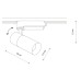 Трековый однофазный светильник Nowodvorski Profile Tinos Led Black 10383