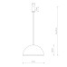 Подвесной светильник Nowodvorski Hemisphere Super S White 10695