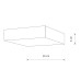 Накладной светильник Nowodvorski Lid Square Led White 10421