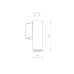 Настенный светильник Nowodvorski Fourty Wall S Gray 10889