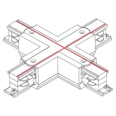 Соединитель X-образный для треков Nowodvorski Ctls Power 8702