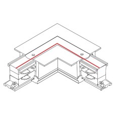 Соединитель угловой L-образный для треков Nowodvorski Ctls Power 8230