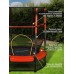 Батут ONLYTOP, d=140 см, высота сетки 125 см, цвет красный