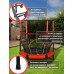 Батут ONLYTOP, d=140 см, высота сетки 125 см, цвет красный