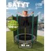 Батут ONLYTOP, d=183 см, высота сетки 150 см, цвет серый