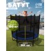 Батут ONLYTOP, d=244 см, высота сетки 173 см, с лестницей, цвет синий