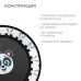 Батут детский ONLYTOP «Панда», d=97 см, цвет синий
